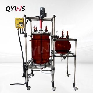 茶色高硼硅玻璃反應(yīng)釜10L 20L 50L 100L過濾釜