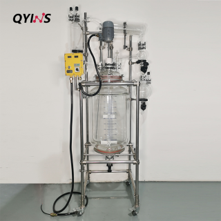 定制高位槽滴加罐防爆雙層玻璃反應(yīng)釜50L、100L、150L