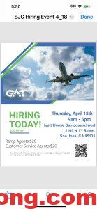 sanjose機場招人-多工網